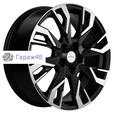 Khomen Wheels KHW1809 OMODA C5 R18 / 7J PCD 5x108 ET 33 ЦО 60.1 Литые Black-FP