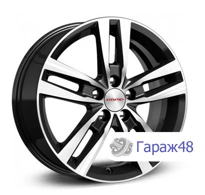 K&amp;K Rassvet KC868 R16 / 6.5J PCD 5x100 ET 38 ЦО 67.1 Литые Черный с полированной лицевой поверхностью
