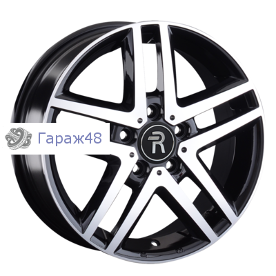 Replay VV206 R16 / 6.5J PCD 5x120 ET 51 ЦО 65.1 Литые Черный с полированной лицевой поверхностью