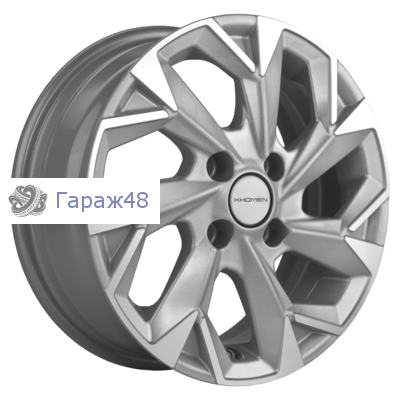 Khomen Wheels KHW1402 Toyota Corolla R14 / 5.5J PCD 4x100 ET 43 ЦО 60.1 Литые F-Silver-FP