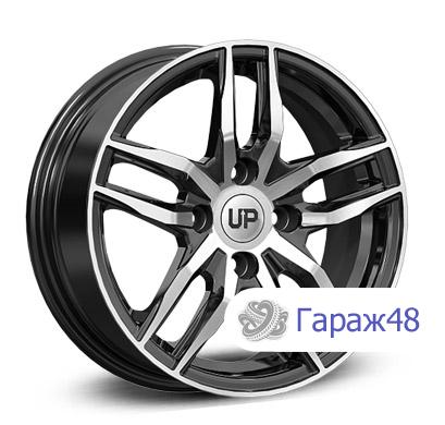 LS Up125 R15 / 6J PCD 4x98 ET 35 ЦО 58.5 Литые Черный с полированной лицевой поверхностью