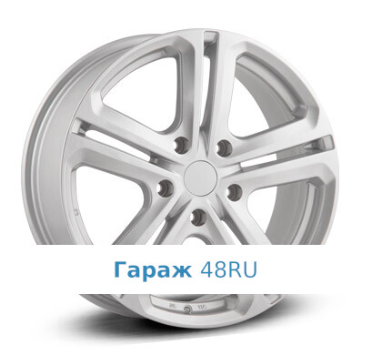 Replica VW65 R18 / 8J PCD 5x130 ET 53 ЦО 71.5 Литые Серебристый