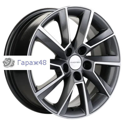 Khomen Wheels KHW1507 Rapid/Fabia R15 / 6J PCD 5x100 ET 38 ЦО 57.1 Литые Gray-FP