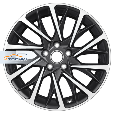 Khomen Wheels KHW1804 Karoq R18 / 7.5J PCD 5x112 ET 45 ЦО 57.1 Литые Black-FP