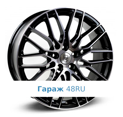 Tech Line 901 R19 / 8J PCD 5x112 ET 38 ЦО 66.6 Литые Черный с полированной лицевой поверхностью