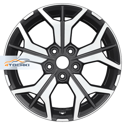 Khomen Wheels KHW1715 CX5/i40 R17 / 7J PCD 5x114.3 ET 45 ЦО 67.1 Литые Black-FP
