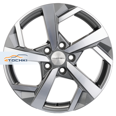 Khomen Wheels KHW1712 Teana/XTrail R17 / 7J PCD 5x114.3 ET 45 ЦО 66.1 Литые Gray-FP
