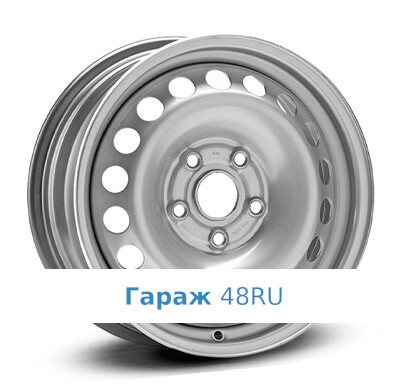 Alcar Stahlrad (KFZ) 8703 R16 / 6.5J PCD 5x112 ET 48 ЦО 57.1 Штампованные Серебристый