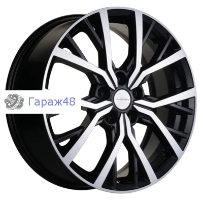 Khomen Wheels KHW1806 Coolray R18 / 7J PCD 5x114.3 ET 50 ЦО 54.1 Литые Black-FP