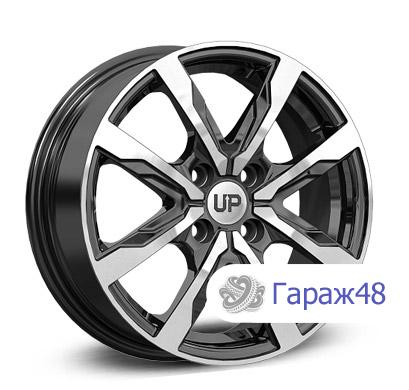 LS Up122 R15 / 6J PCD 4x98 ET 35 ЦО 58.5 Литые Черный с полированной лицевой поверхностью