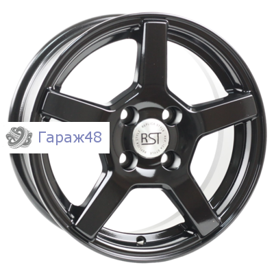 RST R024 R14 / 5.5J PCD 4x98 ET 33 ЦО 58.6 Литые Черный с полированной лицевой поверхностью
