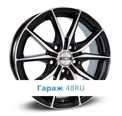 Neo 776 R17 / 7J PCD 5x108 ET 45 ЦО 60.1 Литые Черный с полированной лицевой поверхностью