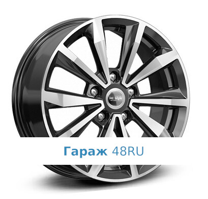 K&amp;K ZV Qashgai J11 KC974 R16 / 6.5J PCD 5x114.3 ET 40 ЦО 66.1 Литые Черный с полированной лицевой поверхностью