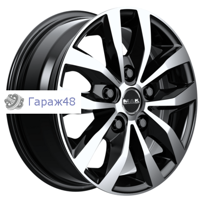 MAK Load 5 R17 / 7J PCD 5x112 ET 51 ЦО 66.6 Литые Черное зеркало