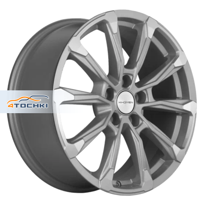 Khomen Wheels KHW1808 K5/Santafe R18 / 7.5J PCD 5x114.3 ET 50 ЦО 67.1 Литые F-Silver-FP