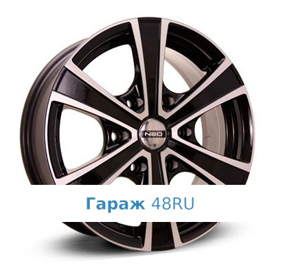 Neo 647 R16 / 7J PCD 6x139.7 ET 38 ЦО 67.1 Литые Черный с полированной лицевой поверхностью