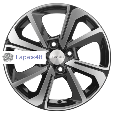Khomen Wheels KHW1501 Vesta R15 / 6J PCD 4x100 ET 50 ЦО 60.1 Литые Black-FP