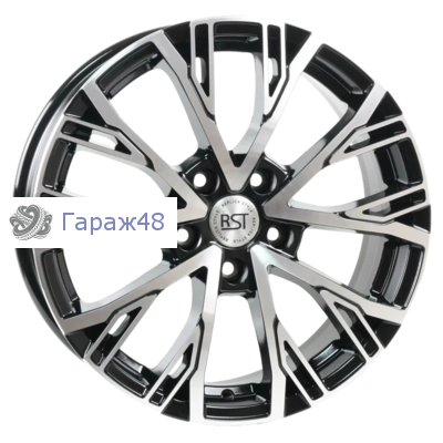 RST R207 R17 / 6.5J PCD 5x114.3 ET 45 ЦО 67.1 Литые Черный с полированной лицевой повехностью