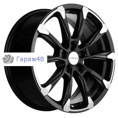 Khomen Wheels KHW1808 Murano R18 / 7.5J PCD 5x114.3 ET 50 ЦО 66.1 Литые Black-FP