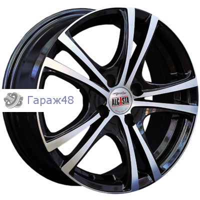 Alcasta M05 R16 / 6.5J PCD 5x114.3 ET 46 ЦО 67.1 Литые Черный с полированной лицевой поверхностью