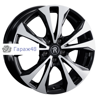 Replay NS232 R18 / 7J PCD 5x114.3 ET 40 ЦО 66.1 Литые Черный с полированной лицевой поверхностью
