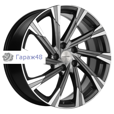 Khomen Wheels KHW1901 Haval Dargo R19 / 7.5J PCD 5x114.3 ET 40 ЦО 66.6 Литые Gray-FP