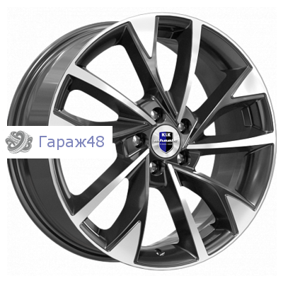 K&amp;K Роквуд (КС900) R17 / 7J PCD 5x115 ET 40 ЦО 70.2 Литые Черный с полированной лицевой поверхностью