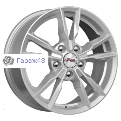 iFree Икигай КС865 R16 / 6.5J PCD 5x112 ET 46 ЦО 57.1 Литые Серебристый