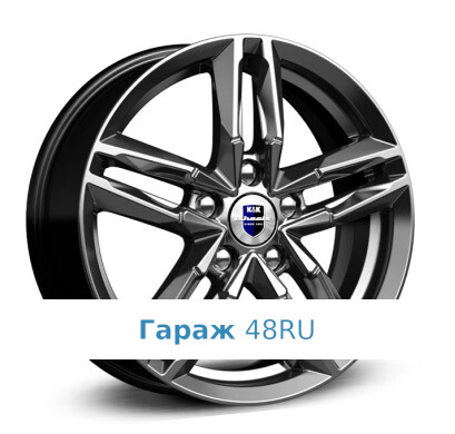 K&amp;K Sayan R16 / 6J PCD 5x100 ET 38 ЦО 57.1 Литые Графит