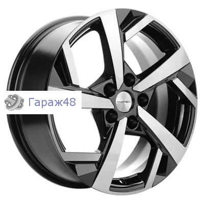 Khomen Wheels KHW1712 Besturn X40 R17 / 7J PCD 5x114.3 ET 40 ЦО 57.1 Литые Black-FP