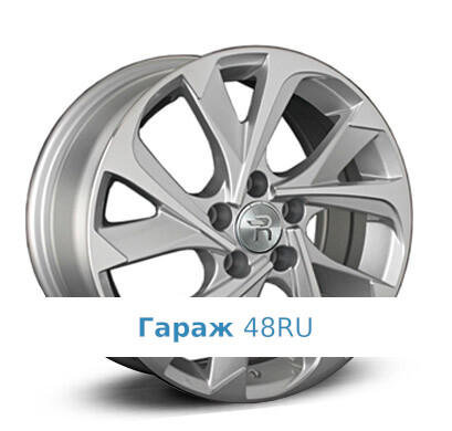 LegeArtis LX73 R17 / 7J PCD 5x114.3 ET 35 ЦО 60.1 Литые Серебристый с полированной лицевой поверхностью