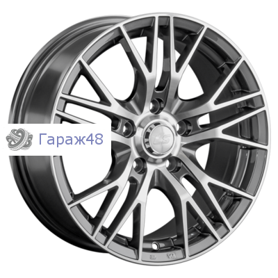 LS 861 R16 / 7J PCD 5x114.3 ET 45 ЦО 67.1 Литые Графит с полированной лицевой поверхностью