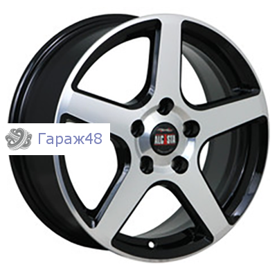 Alcasta M62 R16 / 6.5J PCD 5x108 ET 45 ЦО 63.35 Литые Черный с полированной лицевой поверхностью