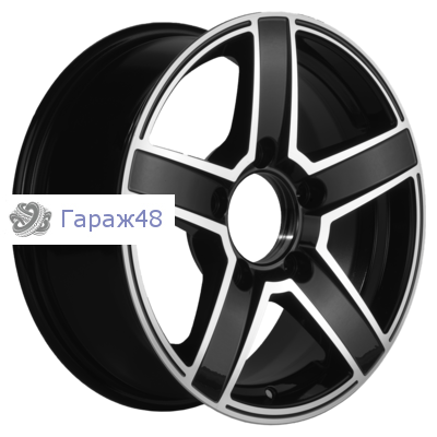 Khomen Wheels KHW1614 Niva 4x4 Bronto R16 / 6.5J PCD 5x139.7 ET 35 ЦО 98.5 Литые Black-FP