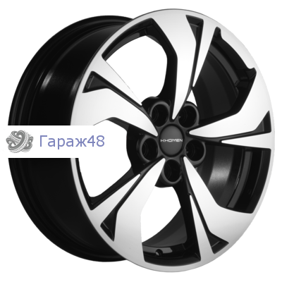 Khomen Wheels KHW1724 Exeed LX R17 / 7J PCD 5x108 ET 33 ЦО 60.1 Литые Black-FP
