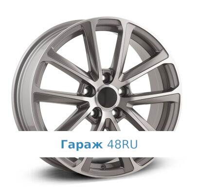 LegeArtis MZ121 R17 / 7J PCD 5x114.3 ET 45 ЦО 67.1 Литые Графит с полированной лицевой поверхностью