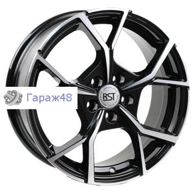 RST R086 (A1) R16 / 6.5J PCD 5x100 ET 40 ЦО 57.1 Литые Черный с полированной лицевой повехностью