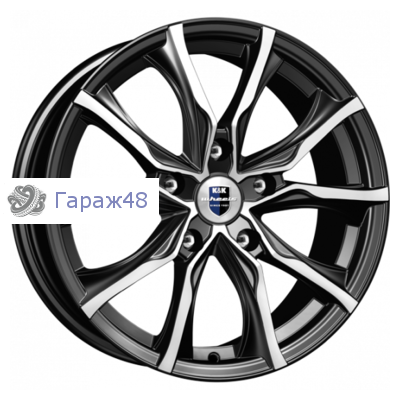 K&amp;K Твист-оригинал (КС697М) R17 / 7.5J PCD 5x114.3 ET 46 ЦО 67.1 Литые Черный с полированной лицевой поверхностью