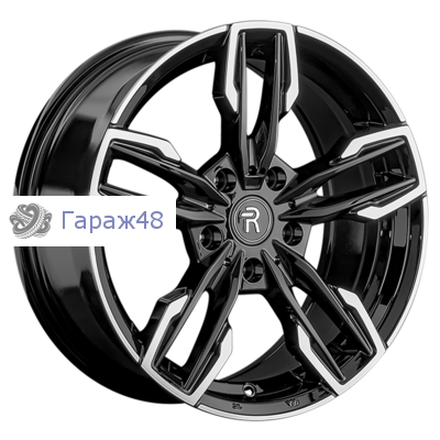 Replay B375 R17 / 8J PCD 5x120 ET 43 ЦО 72.6 Литые Черный с полированной лицевой поверхностью