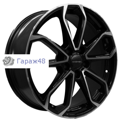 Khomen Wheels KHW1816 Nissan Qashqai R18 / 7J PCD 5x114.3 ET 40 ЦО 66.1 Литые Black-FP