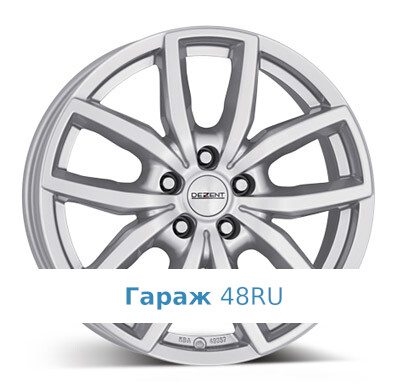 Dezent TE R17 / 7.5J PCD 5x114.3 ET 45 ЦО 71.6 Литые Серебристый