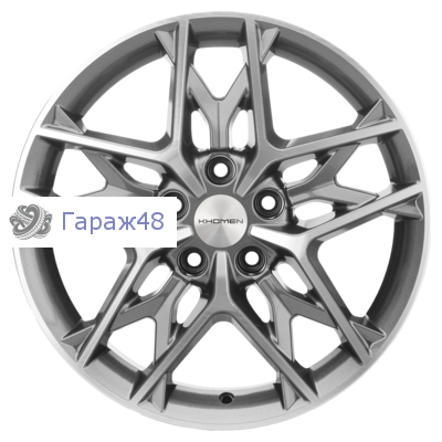 Khomen Wheels KHW1709 CX5/Seltos/Optima R17 / 7J PCD 5x114.3 ET 50 ЦО 67.1 Литые Gray-FP