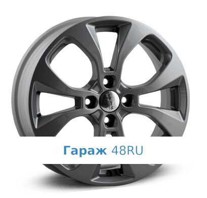 Skad KL-296 R16 / 6J PCD 4x100 ET 40 ЦО 60.1 Литые Графит