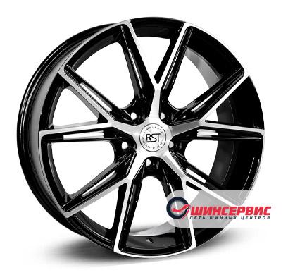 RST R129 R19 / 7.5J PCD 5x108 ET 45 ЦО 63.4 Литые Черный с полированной лицевой поверхностью