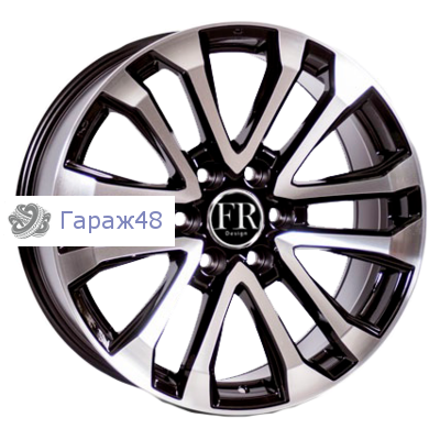 Replica TY692 R20 / 8.5J PCD 6x139.7 ET 25 ЦО 106.2 Литые Черный с алмазной обработкой лицевой части
