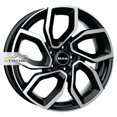 MAK Apollo R18 / 7.5J PCD 5x108 ET 45 ЦО 65.1 Литые Черное зеркало