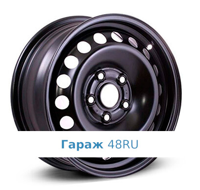 Alcar Stahlrad (KFZ) 6665 R16 / 6J PCD 5x112 ET 43 ЦО 57.1 Штампованные Черный