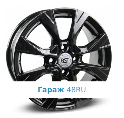 RST R045 R15 / 6J PCD 4x100 ET 50 ЦО 60.1 Литые Черный