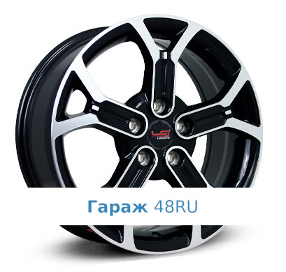 LegeArtis HND533 R18 / 7.5J PCD 5x114.3 ET 35 ЦО 67.1 Литые Черный с полированной лицевой поверхностью