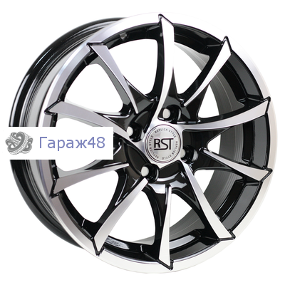 RST R035 (Solaris) R15 / 6J PCD 4x100 ET 46 ЦО 54.1 Литые Черный с полированной лицевой повехностью